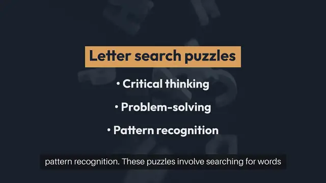 'Video thumbnail for Letter Search Techniques'