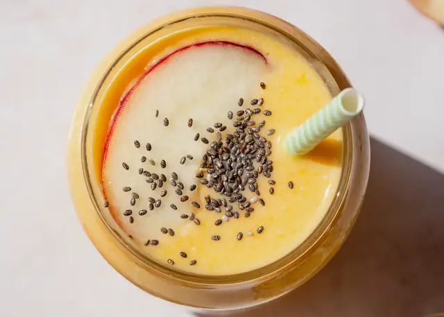 'Video thumbnail for Peach & Cottage Cheese Smoothie'