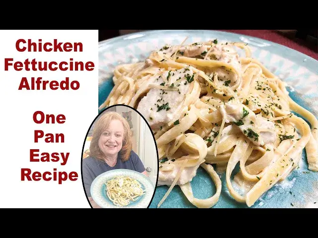'Video thumbnail for CHICKEN FETTUCCINE ALFREDO ONE PAN COOKING | CATHERINE'S PLATES'