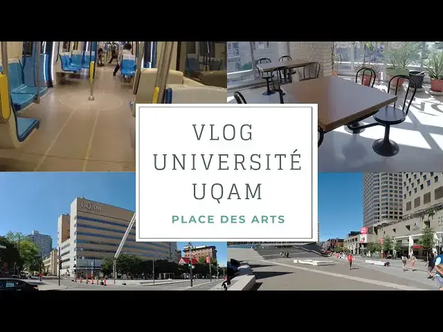 'Video thumbnail for ?Enloja Vlog : Université UQAM à Place des Arts, Montréal Canada ??'