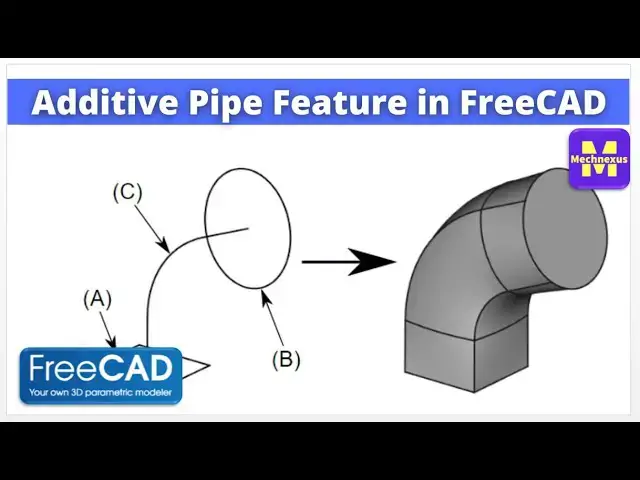 'Video thumbnail for Additive Pipe Feature in FreeCAD  | FreeCAD Beginner Tutorial | Mechnexus |'