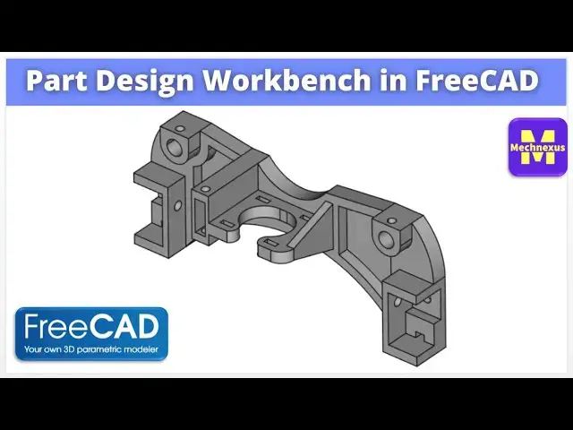 'Video thumbnail for Understand Part Design Workbench in FreeCAD | FreeCAD Tutorial | Part Design Workbench |'