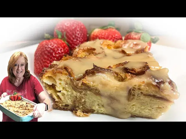 'Video thumbnail for SIMPLE OLD FASHION BREAD PUDDING RECIPE with Delicious Vanilla Drizzle'