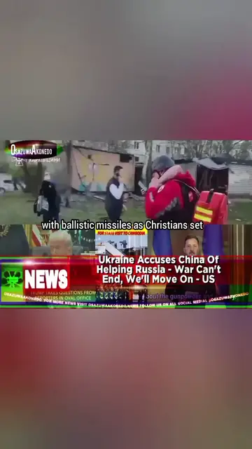 'Video thumbnail for Ukraine Accuses China Of Helping Russia - War Can't End, We'll Move On - US '