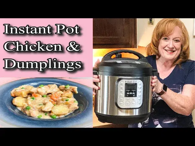 'Video thumbnail for INSTANT POT EASY CHICKEN & DUMPLINGS RECIPE | COOK WITH ME | EASY INSTANT POT RECIPES'