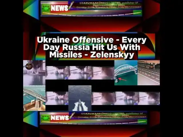 'Video thumbnail for Ukraine Offensive - Every Day Russia Hit Us With Missiles - Zelenskyy'