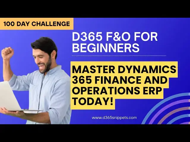 'Video thumbnail for Master Dynamics 365 Finance and Operations ERP Today!'