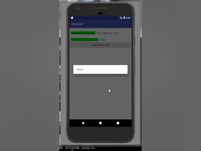 'Video thumbnail for android spinner example'