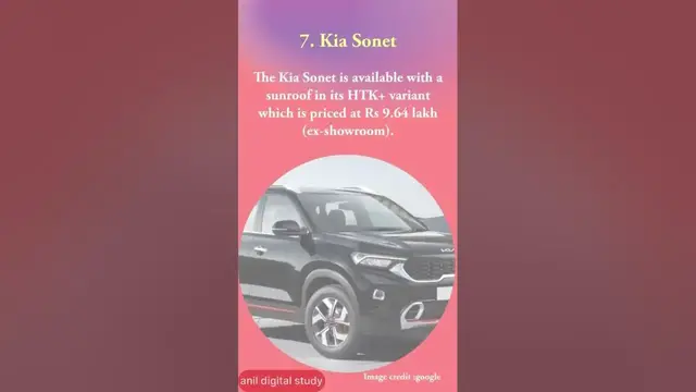 'Video thumbnail for Top 10 cheapest cars available with a sunroof'