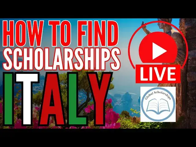 'Video thumbnail for How to Find Scholarships in Italy - Livestream Clip'