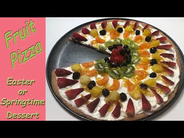 'Video thumbnail for SUGAR COOKIE FRUIT PIZZA | FRUIT PIZZA RECIPE'