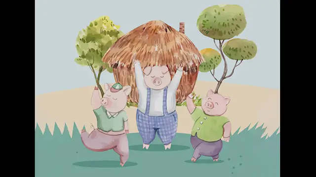 'Video thumbnail for The Three Little Pigs - שלושת החזירונים'