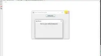 'Video thumbnail for Output of User Defined Dialog Box - Using 2nd Constructor and setting isModal value to "false".'