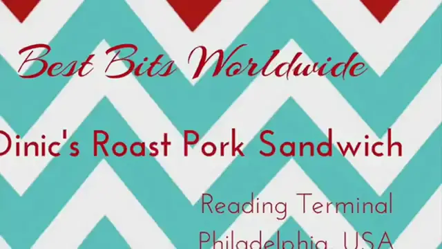 'Video thumbnail for Dinic's Roast Pork Sandwich, Reading Terminal, Philadelphia, PA, USA'