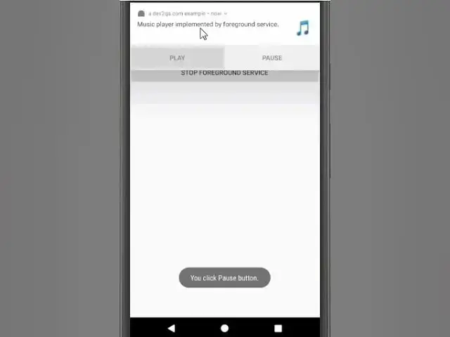 'Video thumbnail for android foreground service example'