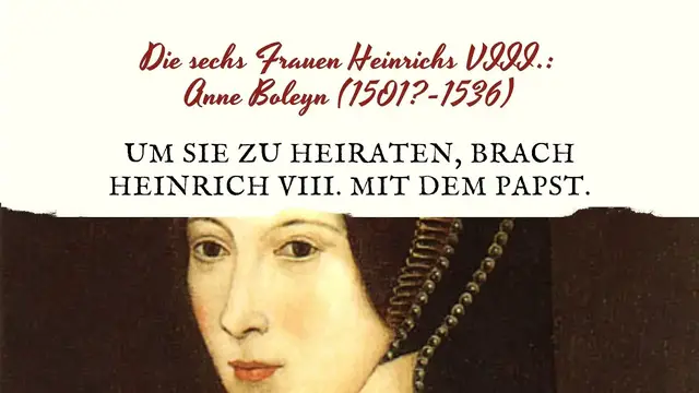 'Video thumbnail for Die sechs Frauen Heinrichs VIII.: Anne Boleyn'
