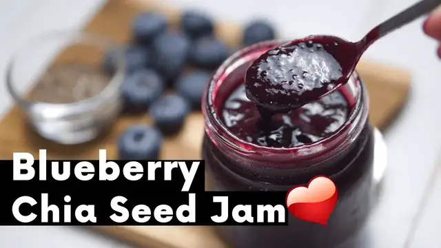 'Video thumbnail for Blueberry Chia Seed Jam (No pectin)'