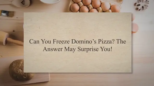 'Video thumbnail for Can You Freeze Domino’s Pizza? The Answer May Surprise You!'
