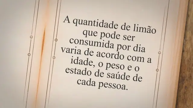 'Video thumbnail for Qual a quantidade certa de limão por dia?'