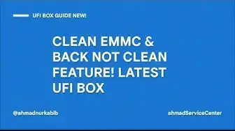 'Video thumbnail for UFI Feature! | CLEAN EMMC FFU | BACK TO NOT CLEAN EMMC RPMB | FIX FAILED FFU TRICK VCCq 1.8V'