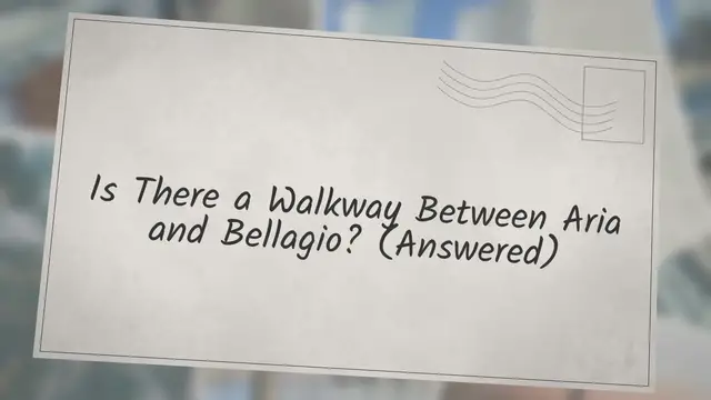 'Video thumbnail for Is There a Walkway Between Aria and Bellagio? (Answered)'