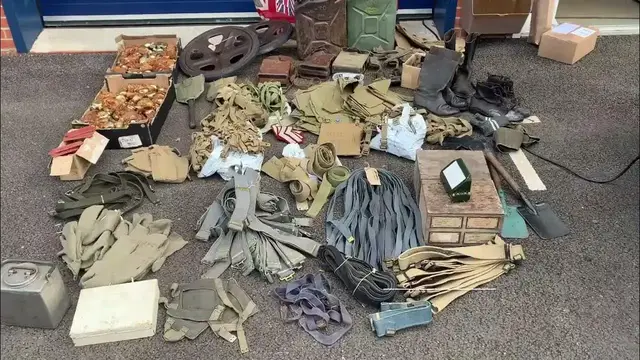 'Video thumbnail for Mixed WW2 Collectable Militaria - Webbing & Equipment - The Militaria Shop'