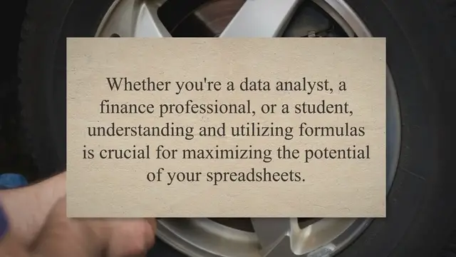 'Video thumbnail for Mastering Excel Formulas: A Mechanic's Guide'