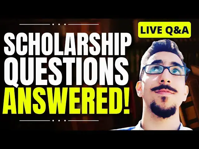 'Video thumbnail for Scholarship Q&A Livestream'