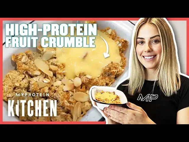 'Video thumbnail for Healthy Fruity Protein Crumble: Quick & Easy Recipe | Myprotein'