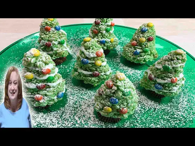 'Video thumbnail for RICE KRISPIES CHRISTMAS TREES | Fun Holiday Treat'