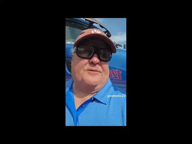 'Video thumbnail for American truck driver is brought to tears, “Today's the worst day of my life.'