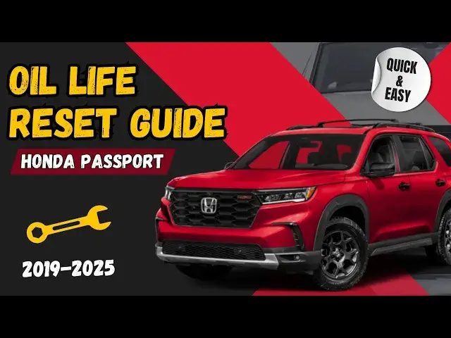 'Video thumbnail for 2019-2025 Honda Passport Oil Life Reset: Your Comprehensive Guide for Smooth Driving!'