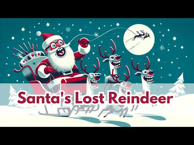 'Video thumbnail for KIDS CHRISTMAS STORY | Santa's Lost Reindeer at Crystal Lake | Bedtime Children Story | Storytime'