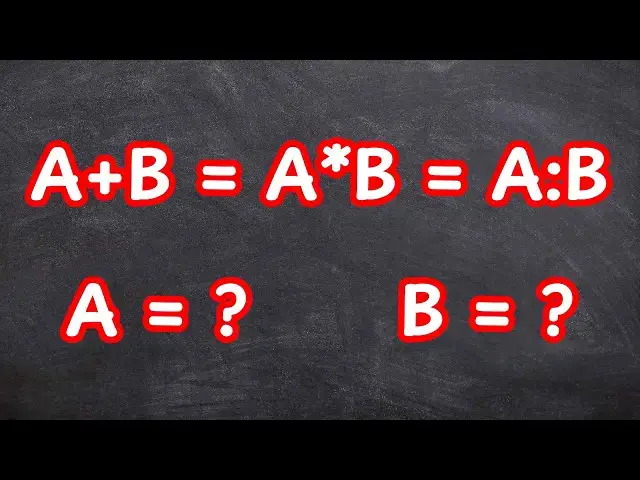 'Video thumbnail for Solving a Tricky Math Equation - Find A and B'