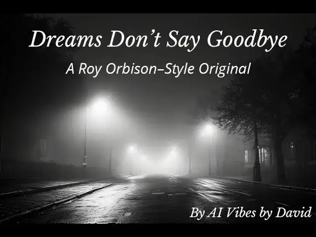 'Video thumbnail for Dreams Don’t Say Goodbye – Roy Orbison–Style Tribute | Original Song by AI Vibes by David'