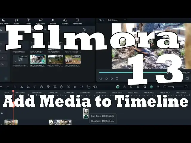 'Video thumbnail for Filmora 13 Timeline - 3 Ways to Add Media to Timeline'