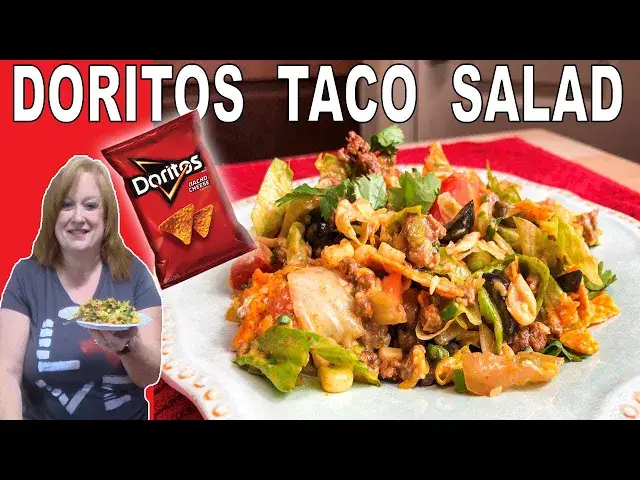 'Video thumbnail for TACO SALAD WITH DORITOS | Easy Lunch or Dinner Salad'