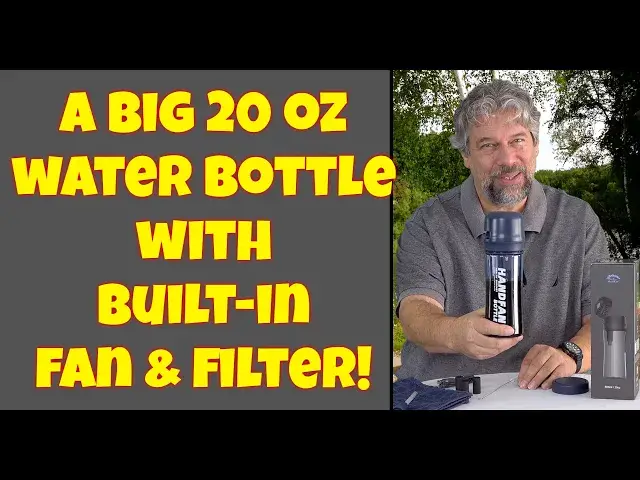 'Video thumbnail for HandFan Water Bottle with Fan HF7 -- REVIEW'