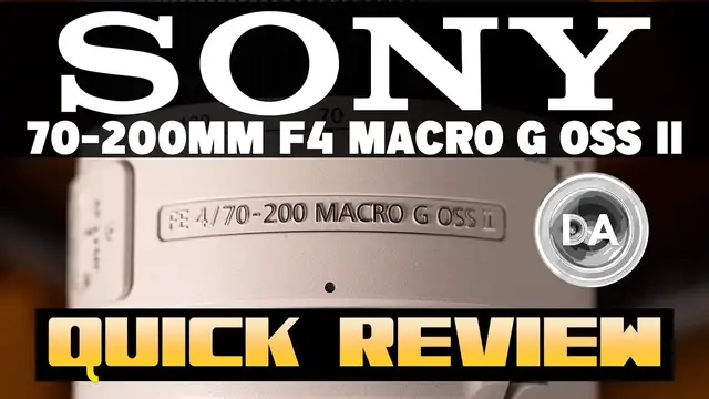 'Video thumbnail for Sony 70-200mm F4 Macro G OSS II Quick Review |  Good at Everything?'