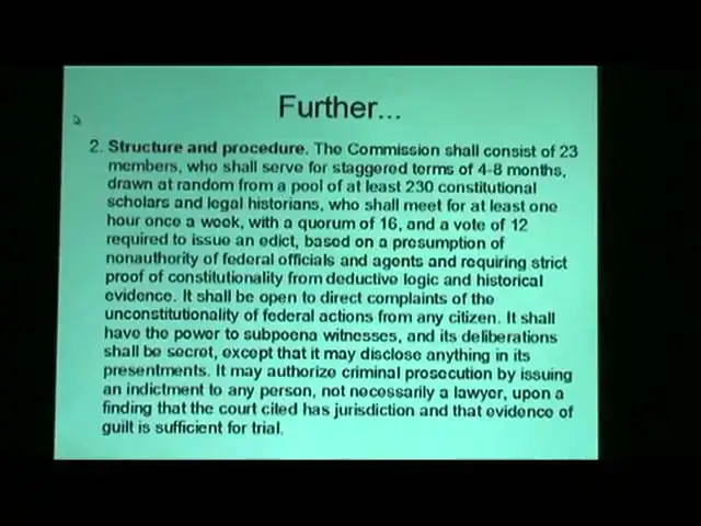 'Video thumbnail for Nullification Commission proposal'