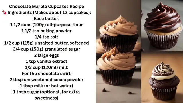 'Video thumbnail for How to make chocolate marble cupcakes'