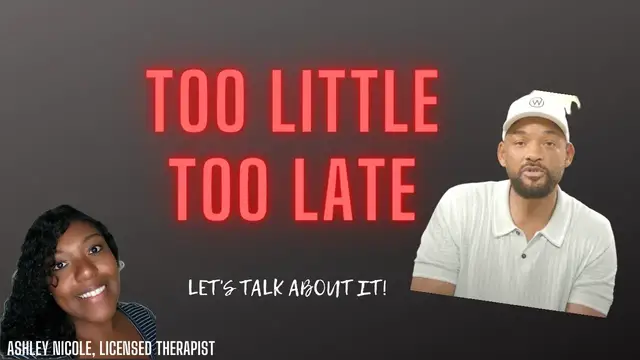 'Video thumbnail for THERAPIST REACTS TO WILL SMITH'S APOLOGY'