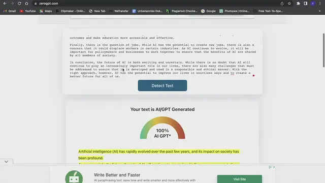 ZeroGPT - Free ChatGPT Detector - GPTZero