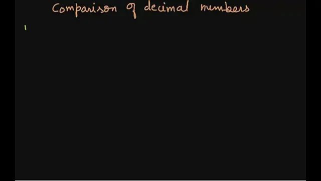 'Video thumbnail for Comparison of decimals'