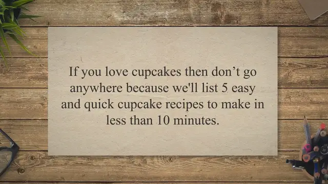 'Video thumbnail for 5 Easy And Quick Cupcake Recipes '