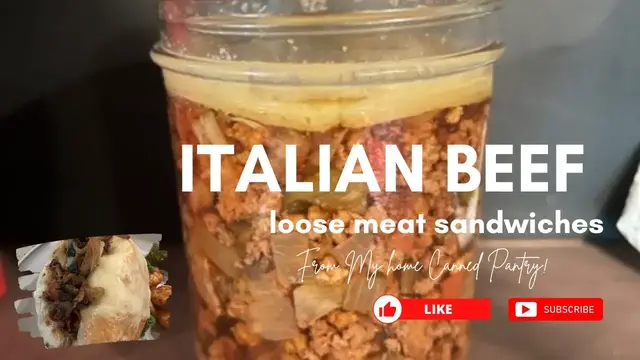 'Video thumbnail for Italian Beef Loose Meat Sandwiches // From My Home Canned Pantry// Jeni Gough'