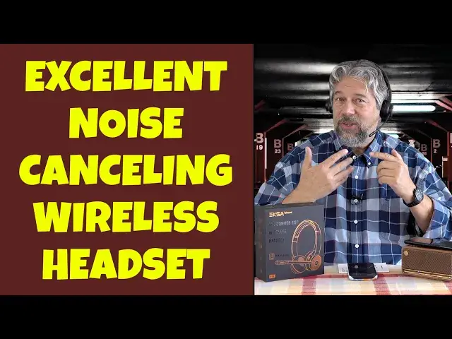 'Video thumbnail for EKSATelecom H16 Pro Wireless Bluetooth Headset -- DEMO & REVIEW'