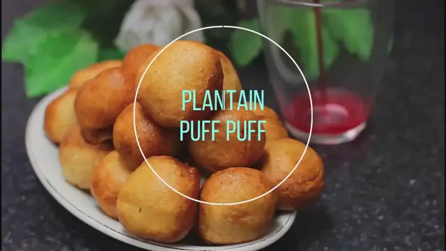 'Video thumbnail for Ripe plantain puf puff'