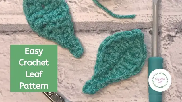 'Video thumbnail for Easy Crochet Leaf Pattern Free'