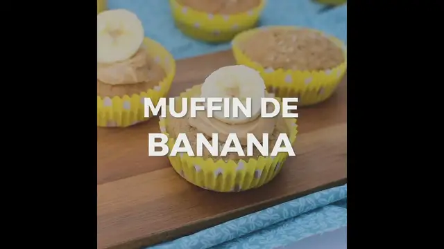 'Video thumbnail for Muffin de banana com especiarias'